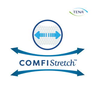 The TENA ProSkin Slip has the COMFIStretch™ technology