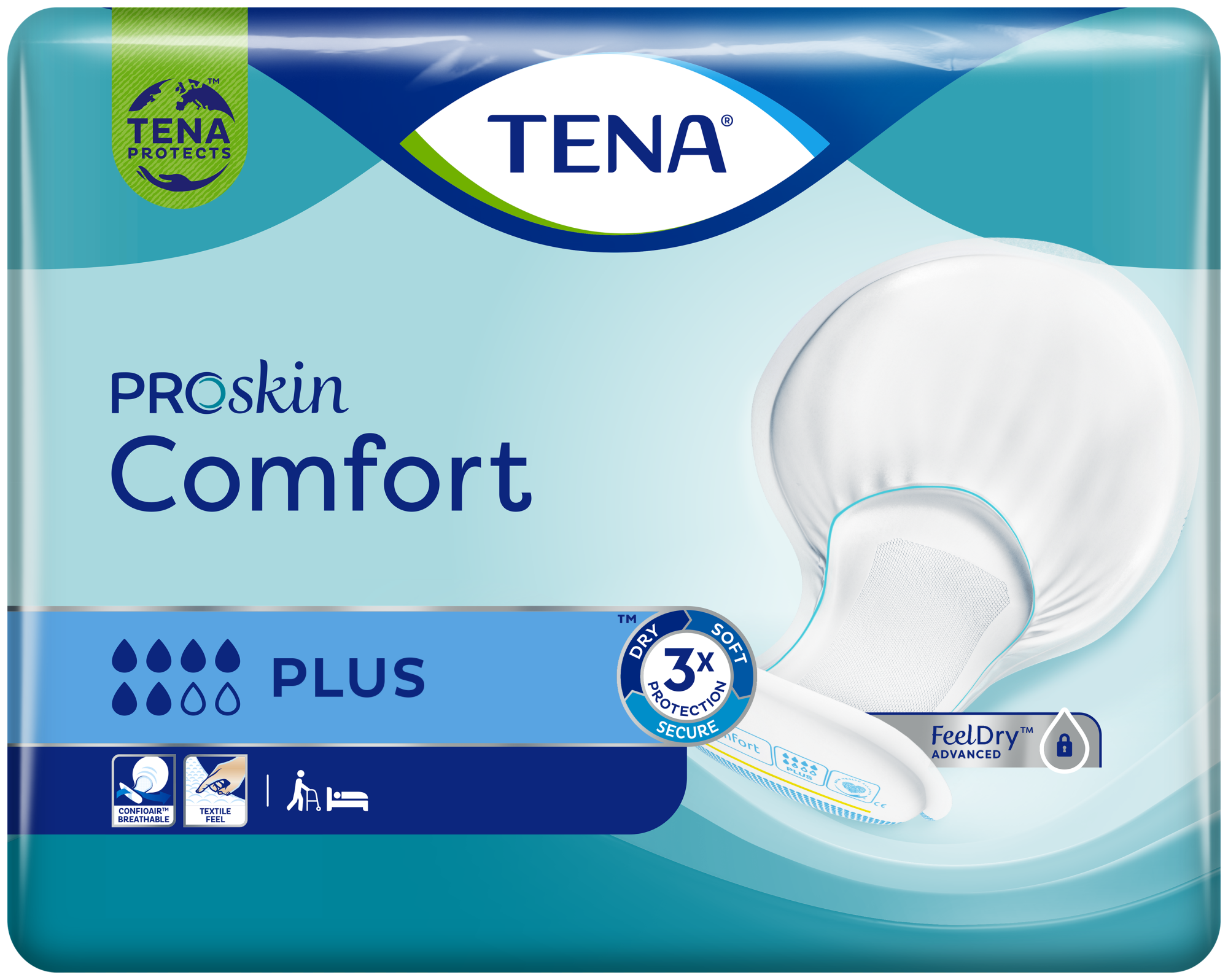 „TENA Comfort Plus“ | Dideli specialios formos paketai nelaikantiems šlapimo