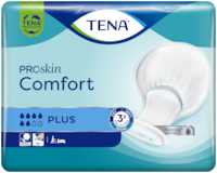 TENA Comfort Plus – veľká anatomicky tvarovaná inkontinenčná vložka podporujúca zdravie pokožky