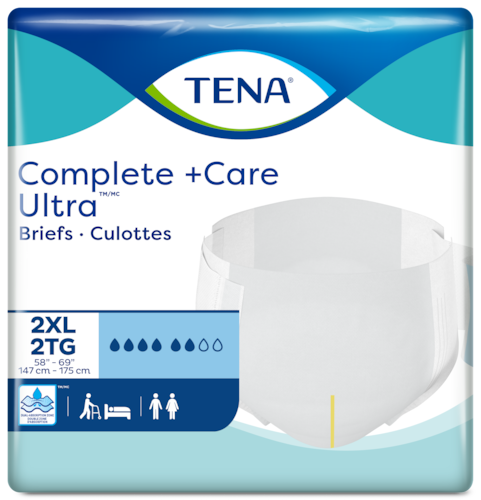 TENA Complete +Care Ultra™ 2XL Briefs | Adult diapers with tabs