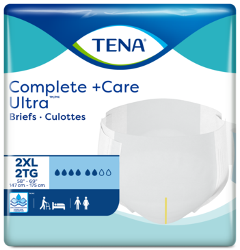 TENA Complete +Care Ultra™ 2XL Briefs | Adult diapers with tabs