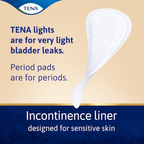 Incontinence liner designed for sensitive skin
