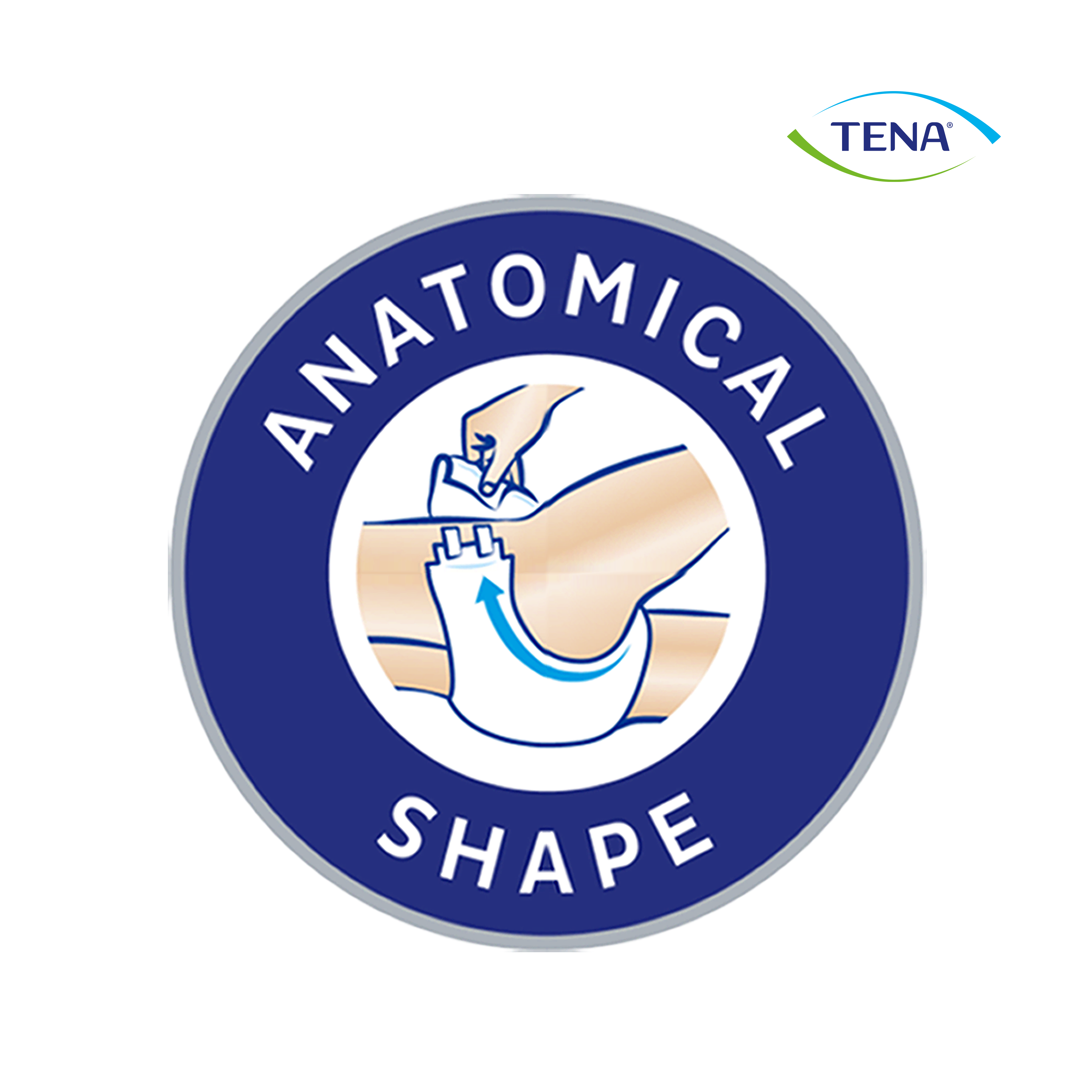 Ikon för anatomisk form för TENA ProSkin Slip