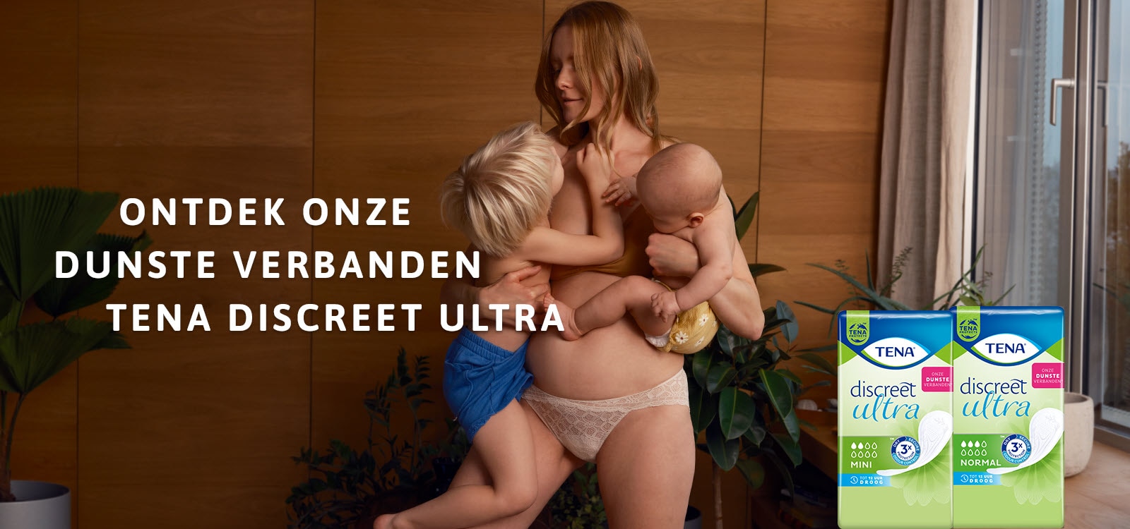 vrouw met 2 kinderen