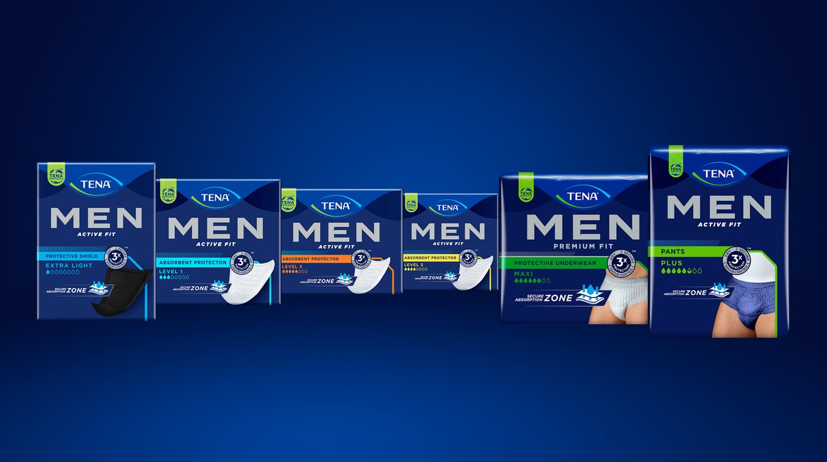 Protección diseñada para hombres ante la incontinencia urinaria