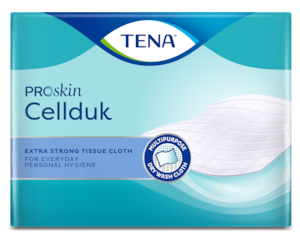 TENA Cellduk ProSkin | Une lingette sèche classique présentant une excellente résistance lorsqu’elle est mouillée
