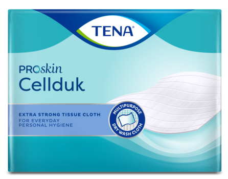 TENA mycí utěrka Cellduk | Klasická suchá utěrka s vysokou odolností i při namočení