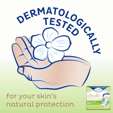 TENA Intimates Ultra Thin pads are dermatologically tested