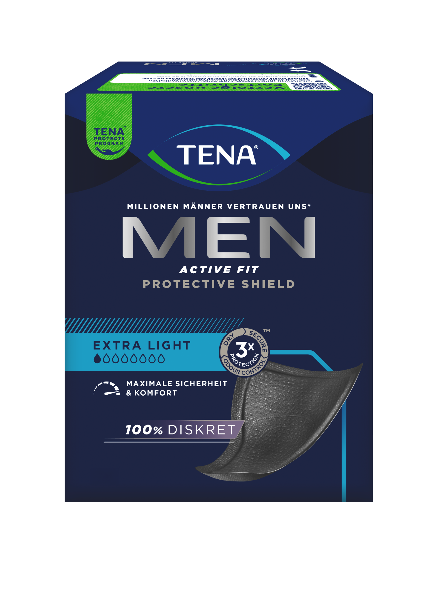 TENA Men Active Fit Protective Shield | Inkontinenzeinlage TENA Men Active Fit Protective Shield | Inkontinenzeinlage