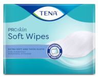 TENA ProSkin Soft Wipes | Niezwykle miękkie i delikatne chusteczki do mycia na sucho dla dorosłych