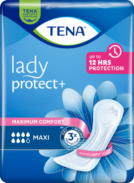 TENA Lady Protect+ Maxi | Absorbant pentru controlul incontinenței