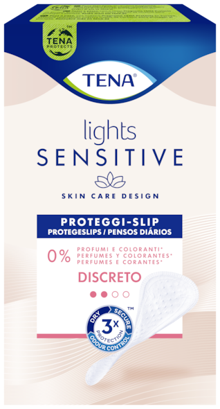 TENA Lights Sensitive Discreto | Σερβιετάκια ακράτειας