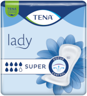 TENA Lady Super | Assorbenti per l’incontinenza femminile morbidi ed efficaci