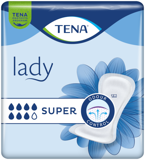 TENA Lady Super | Pehmeä ja varma inkontinenssisuoja naisille