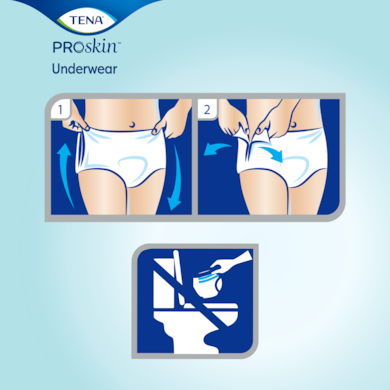 How to use and discard of TENA ProSkin underwear How to use and discard of TENA ProSkin underwear