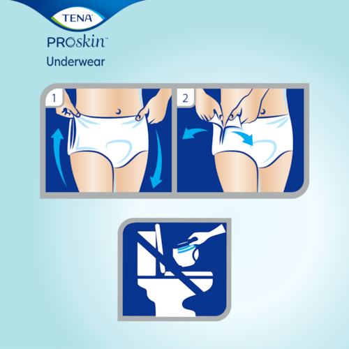 How to use and discard of TENA ProSkin underwear