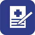 Icon Der Arzt stellt einen Verordnungsschein aus