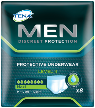 TENA MEN Level 4 Protective Underwear Pack shot