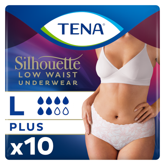 TENA Silhouette Taille basse Blanc | Sous-vêtement absorbant