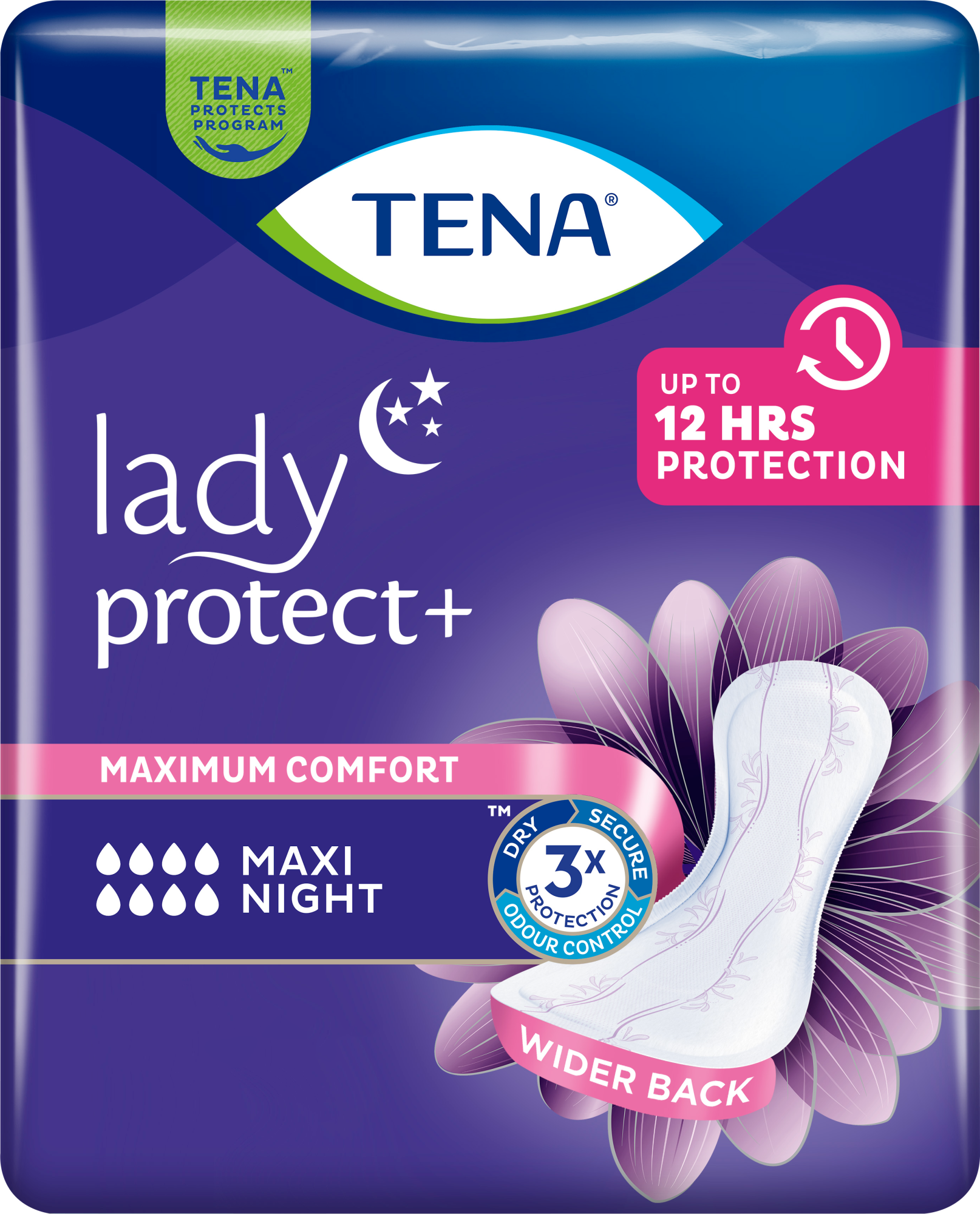 TENA Lady Protect+ Maxi Night | Ночные урологические прокладки