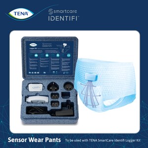 Använd TENA SmartCare Identifi Sensor Wear Pants tillsammans med TENA SmartCare Identifi Logger Kit