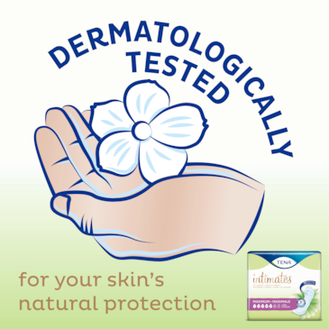 TENA Intimates Maximum pads are dermatologically tested