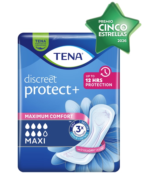 TENA Discreet Protect+ Maxi | Compresa para la incontinencia