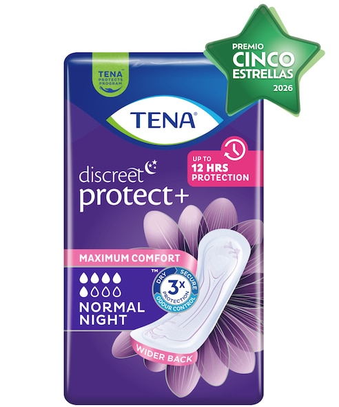 TENA Discreet Protect+ Normal Night | Compresa para la incontinencia