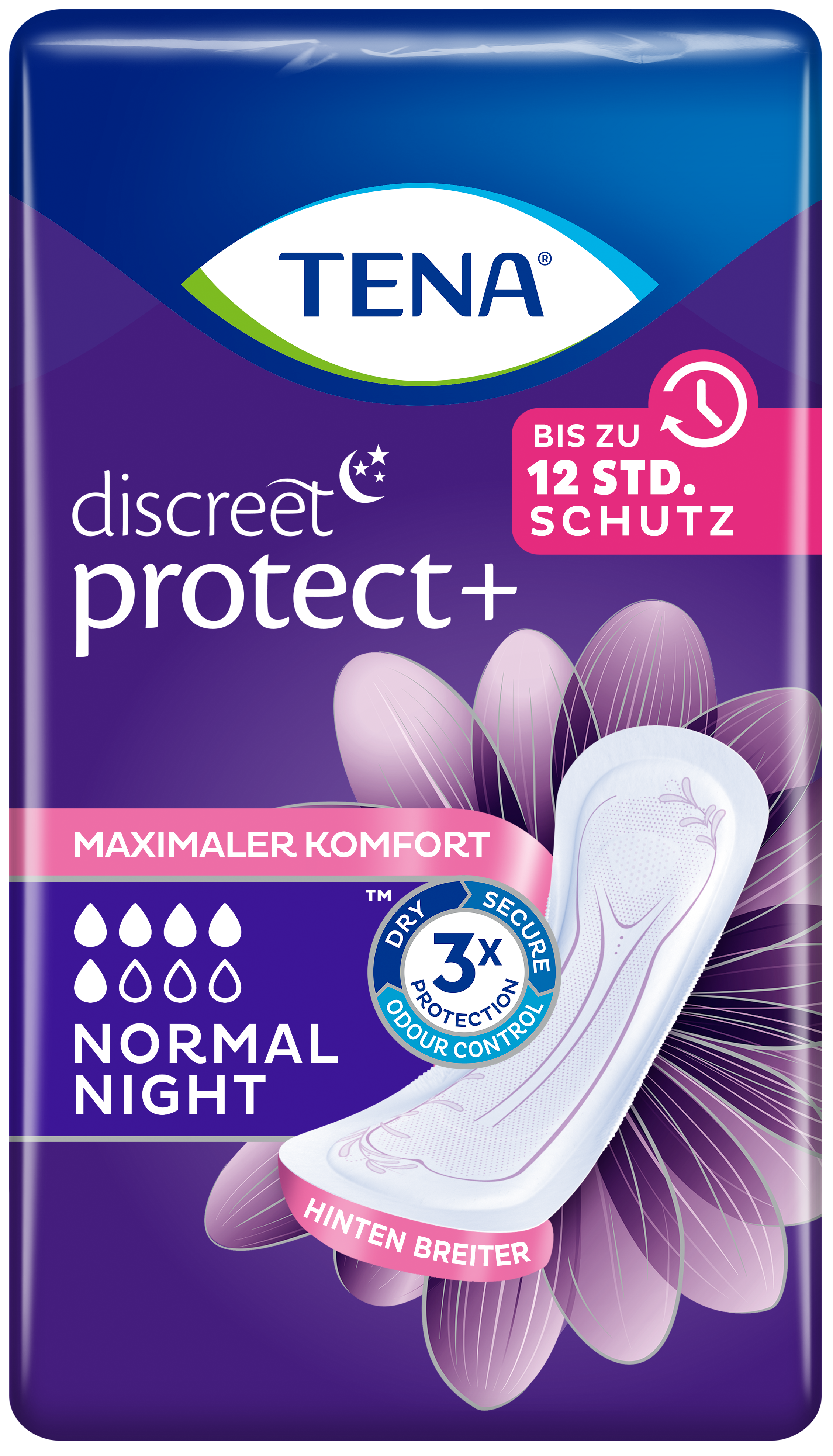 TENA Discreet Normal Night | Inkontinenz Einlage