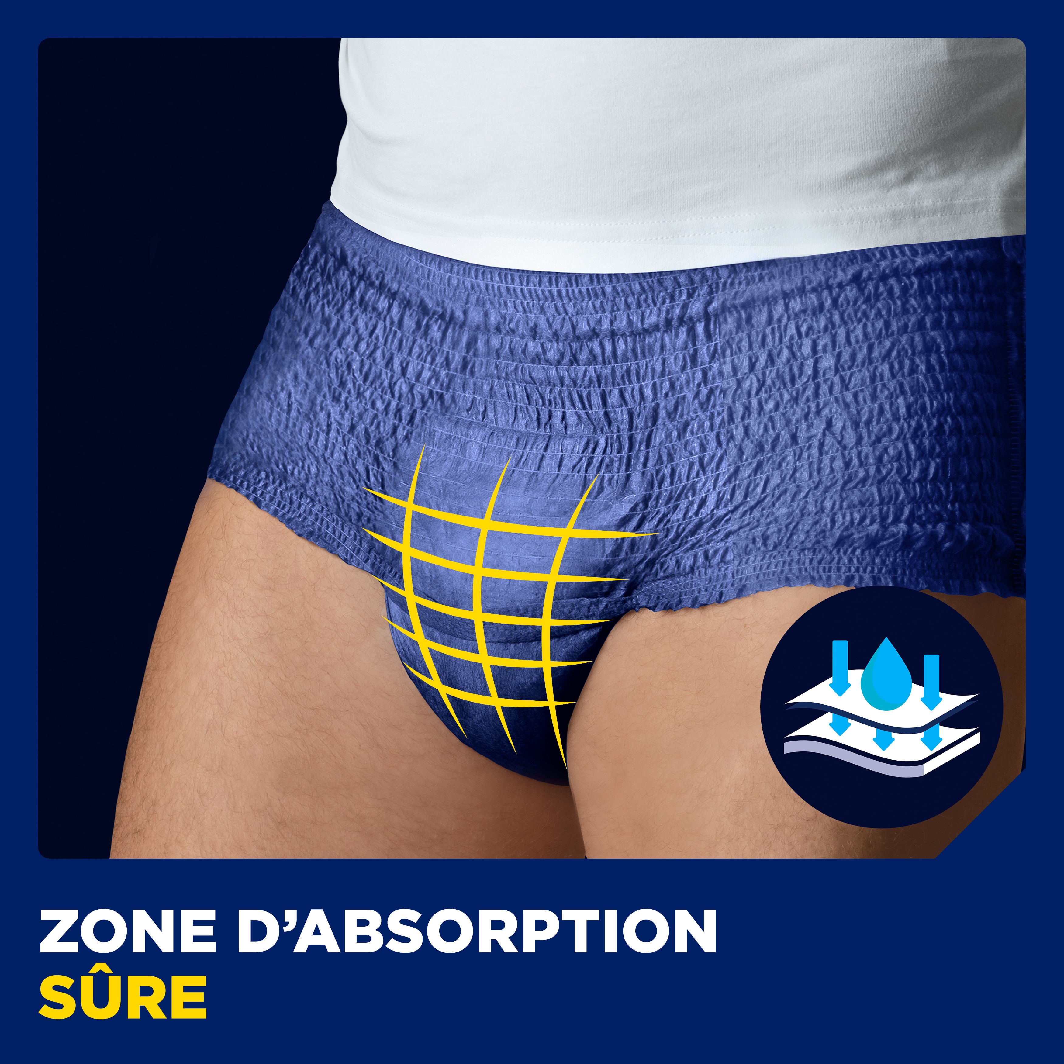 TENA Men Active Fit Pants Plus | Sous-vêtements absorbants