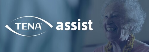 A logo for TENA assist