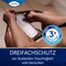 Der Dreifachschutz bietet ein trockenes, sicheres Gefühl und verhindert Geruchsbildung.