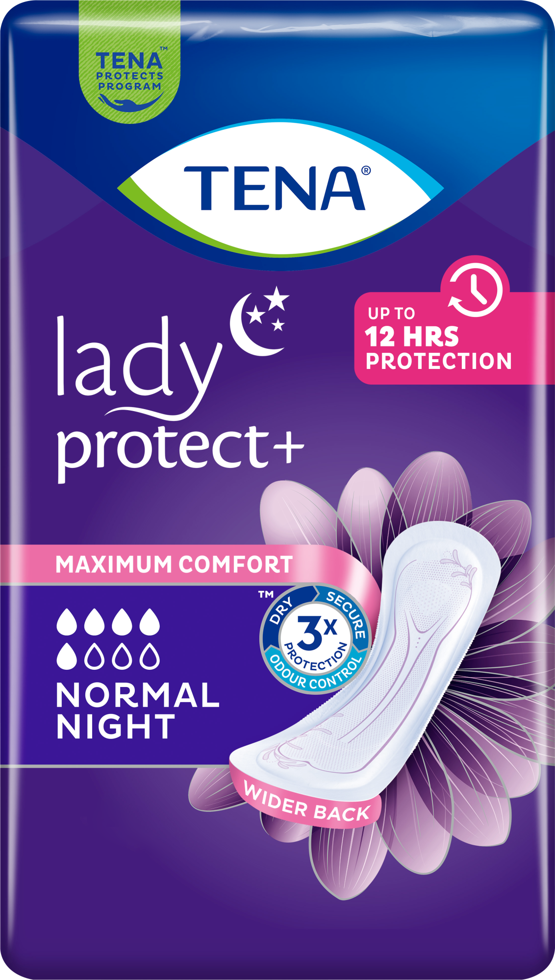 TENA Lady Protect+ Normal Night | Ночные урологические прокладки
