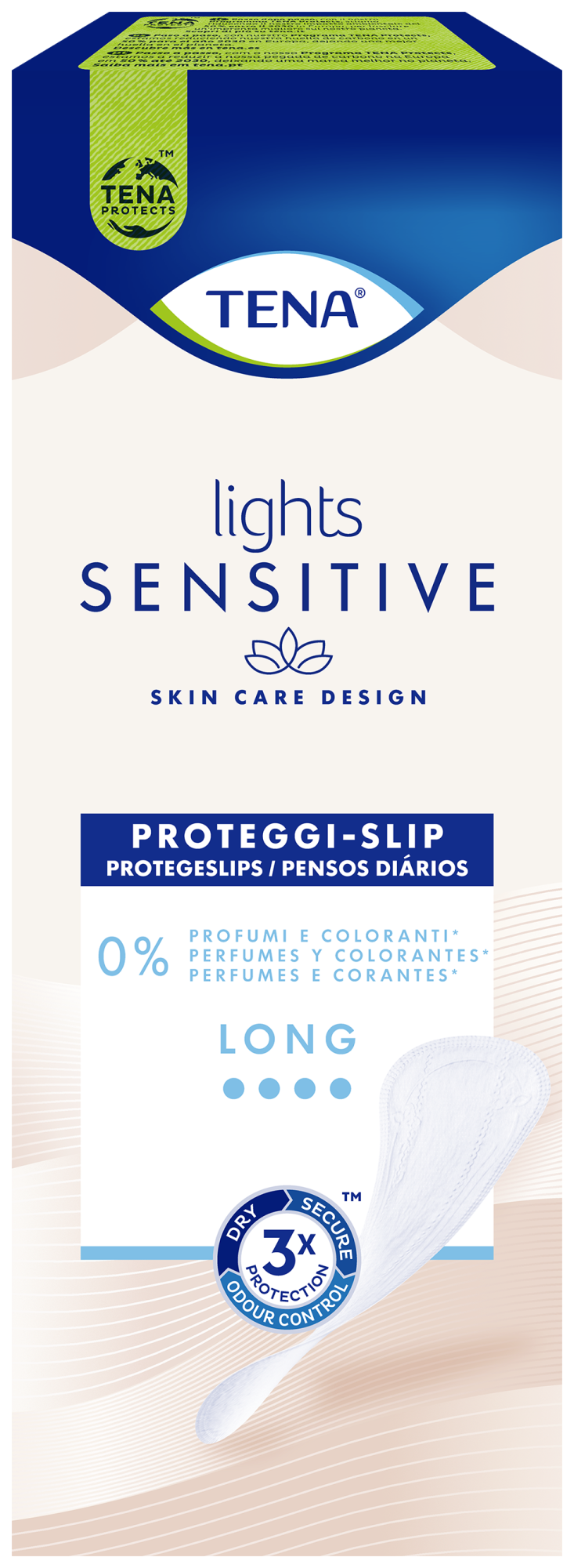 TENA Lights Sensitive Long | Proteggi-slip per perdite urinarie