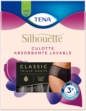 TENA Silhouette Culotte absorbante lavable | Taille Haute – Pour fuites urinaires légères
