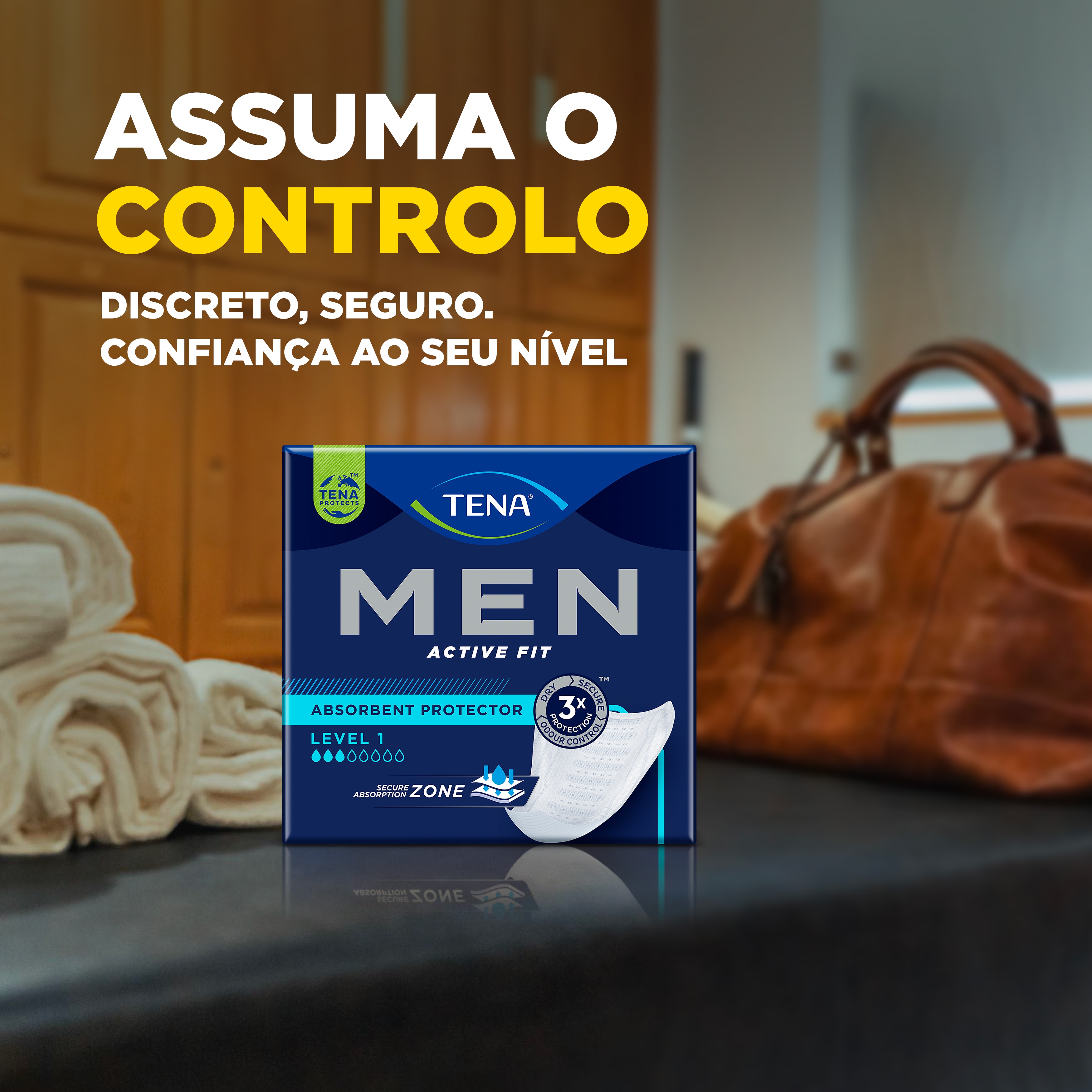 TENA Men Active Fit Protetor Absorvente Nível 1