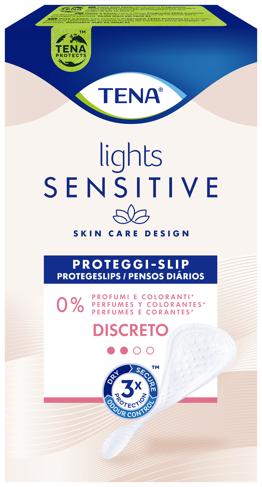 TENA Lights Sensitive Discreto | Proteggi-slip per perdite urinarie