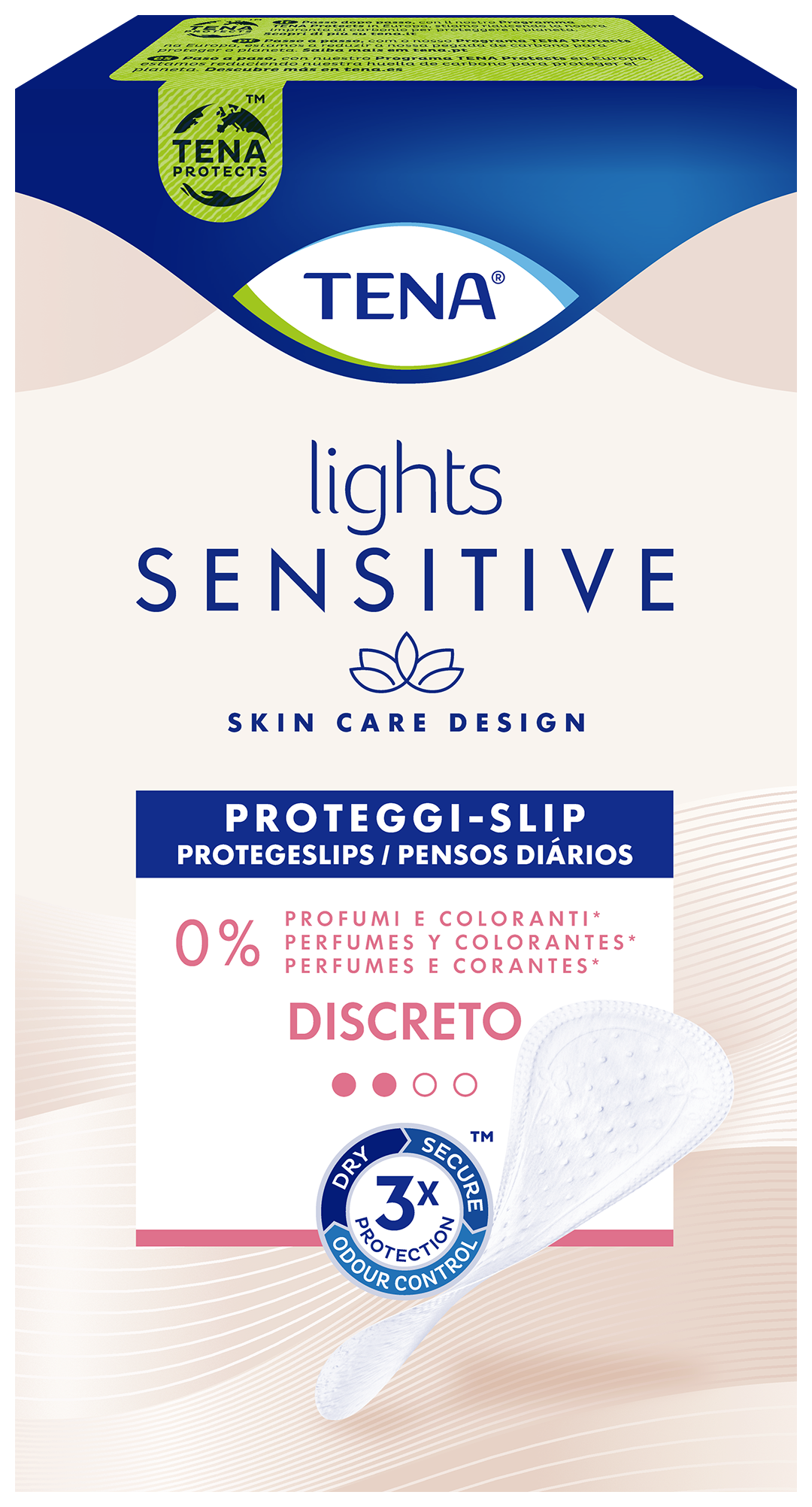 TENA Lights Discreto per pelli sensibili | Proteggi-slip per incontinenza