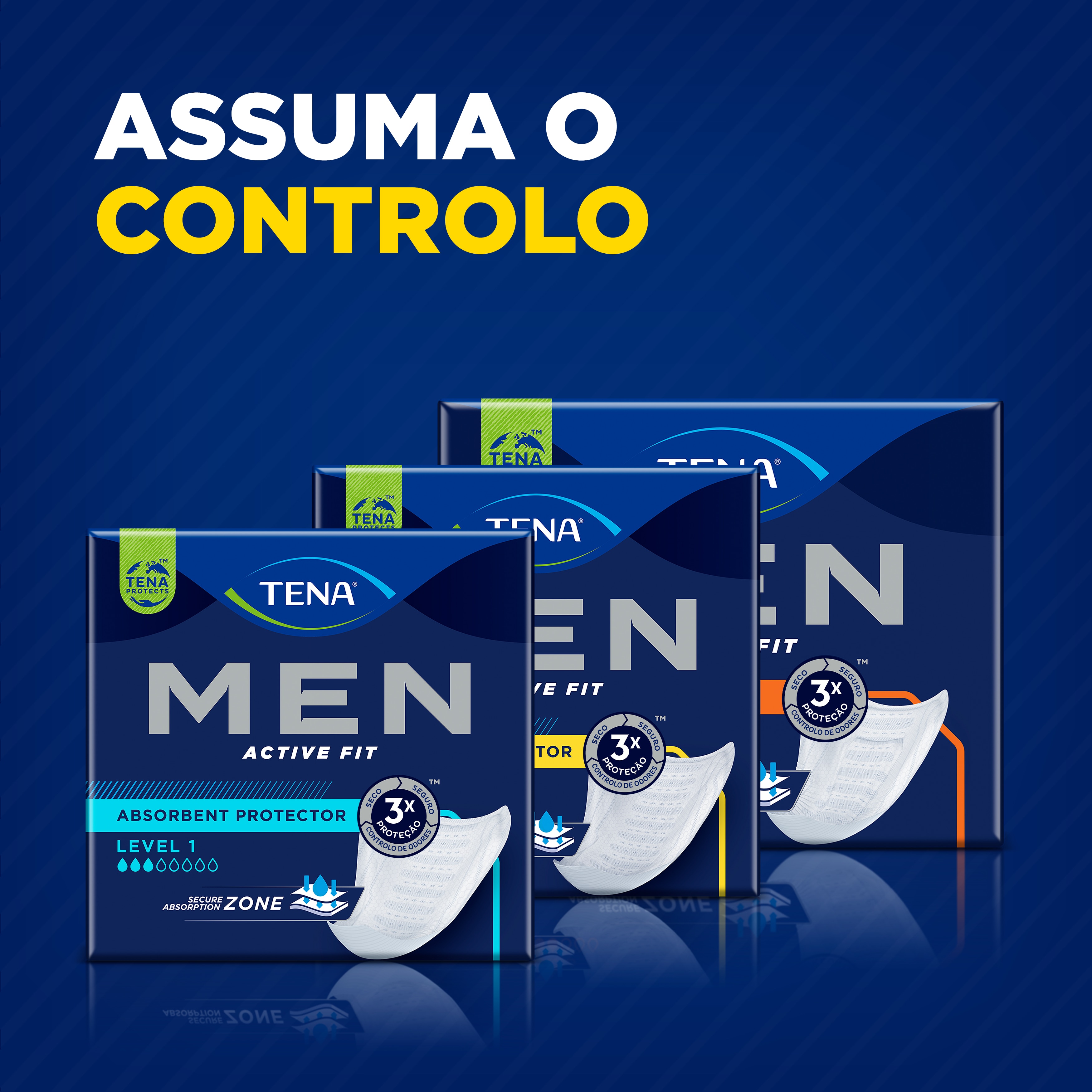 TENA Men Active Fit Protetor Absorvente Nível 1