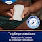 Triple protection keeps you dry, secure & protected from odours