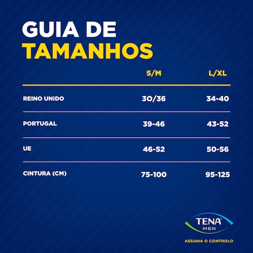 Guia de tamanhos