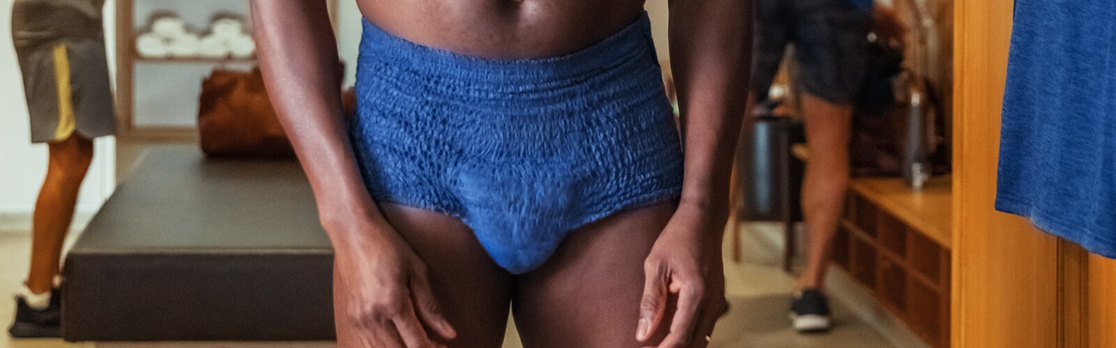 TENA Men Active Fit Pants Plus  Blue Incontinence Underwear