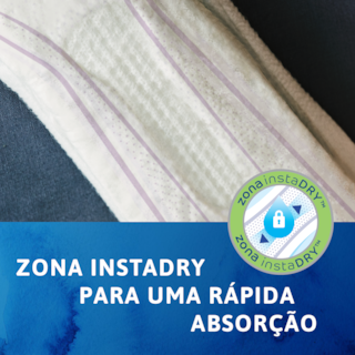 Zona Instadry para uma absorção rápida – penso para incontinência TENA Discreet Protect+ Maxi