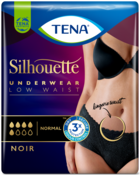 TENA Silhouette Normal Noir | Low waist incontinence underwear