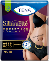 TENA Silhouette – Unterwäsche bei Blasenschwäche für Frauen in modischem Schwarz