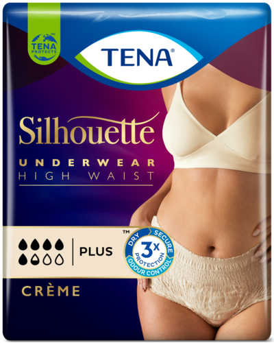 TENA Discreet High Waist Underwear Creme Super Large 8 Pack - Direct  Chemist Outlet