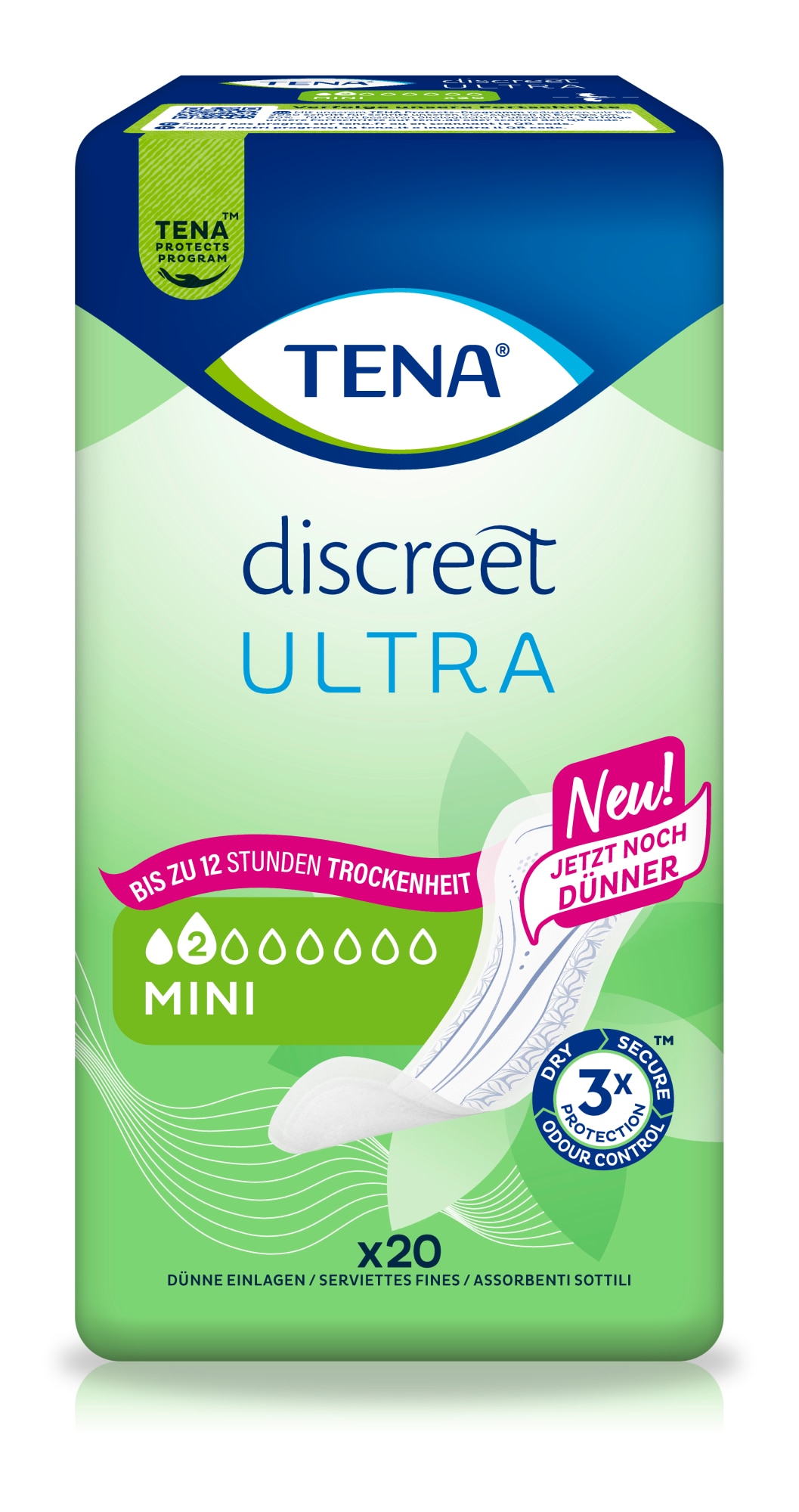 TENA Discreet Ultra Einlage Mini | Inkontinenz Einlage