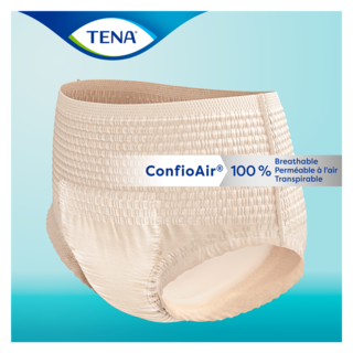 Product illustration of TENA Proskin™ Plus Protective underwear for women with the ConfioAir claim