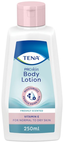 Loção corporal TENA ProSkin | Loção corporal hidratante para pele normal a seca