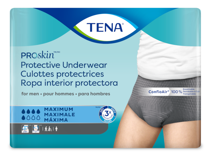 TENA Men Pants Normal Gray S/M, urinary incontinence underwear (30 pcs)